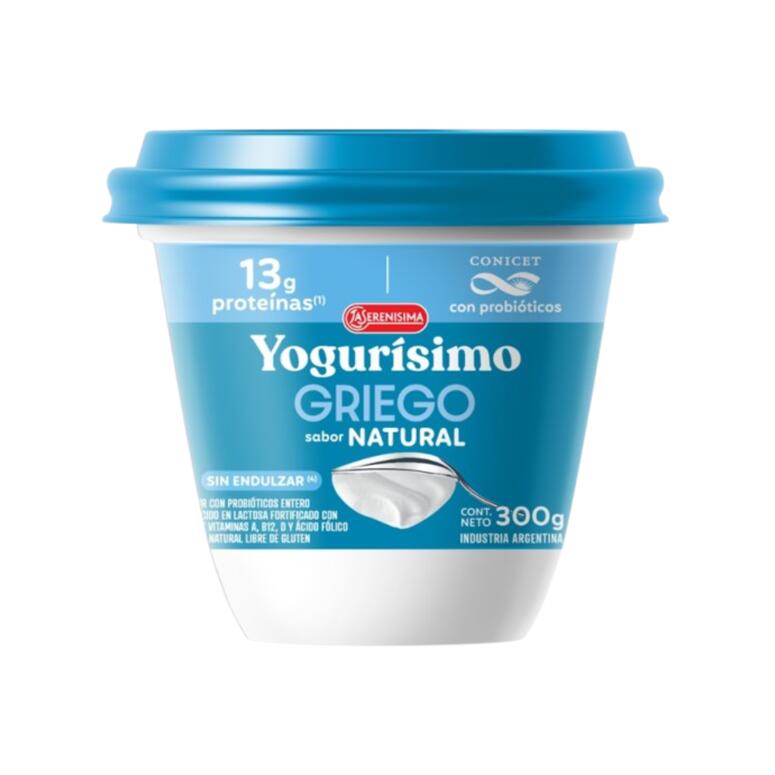  Yogurisimo - Griego sabor Natural Sin Endulzar x 300g