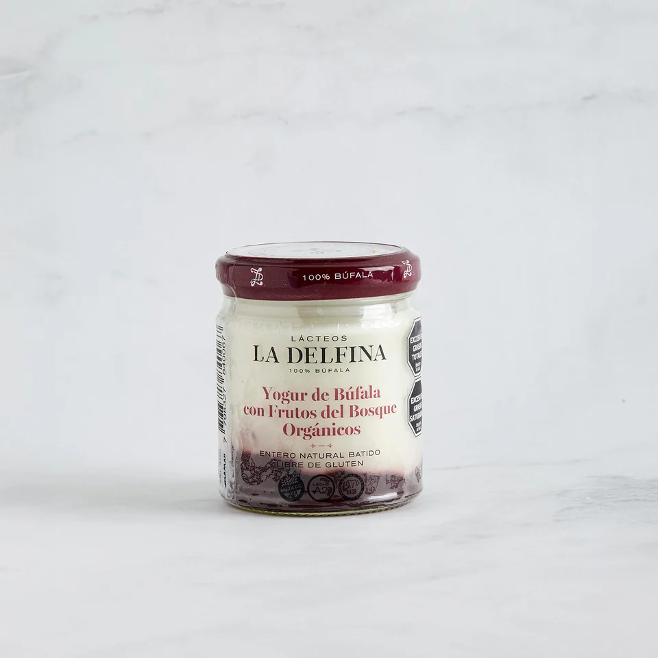 La Delfina - Yogur batido de Bufala con Frutos del Bosque organicos 160 gr