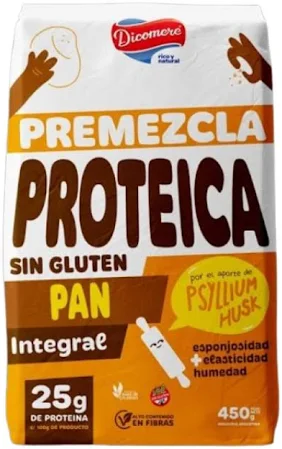 Dicomere - Premezcla Proteica Sin Gluten Pan Integral (450g) 