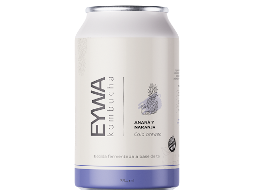 EYWA - Kombucha Sabor Anana y Naranja 354 ml   