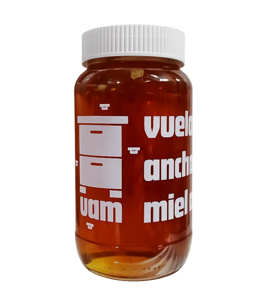 Vuelo ancho - Miel con panal (900gr)