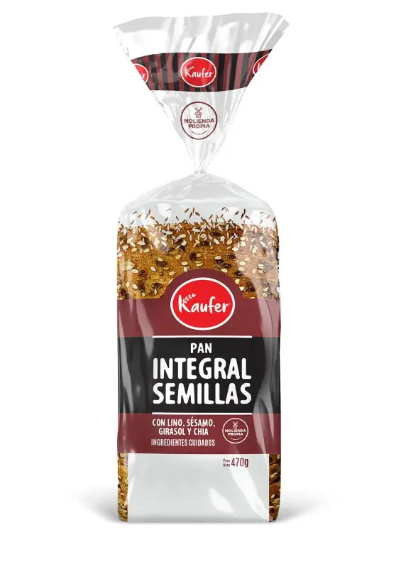 Kaufer - Pan Integral con Avena (500gr)