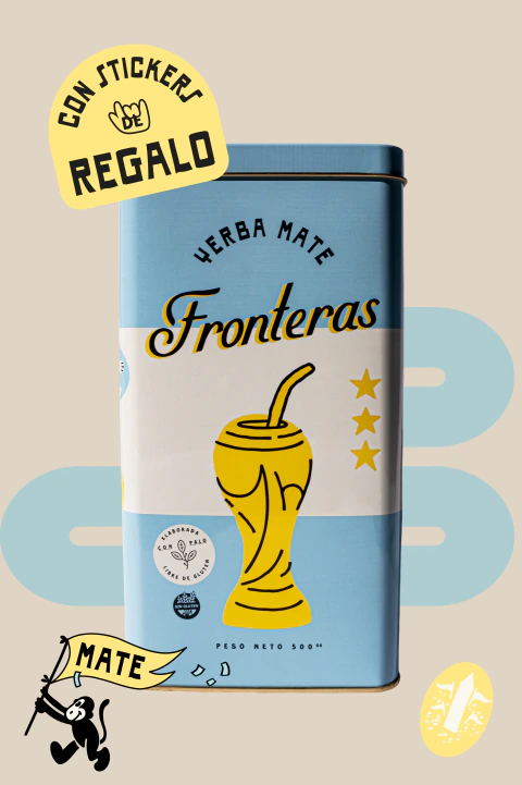 Fronteras - Yerba mate edición mundialista (lata x 500gr) 
