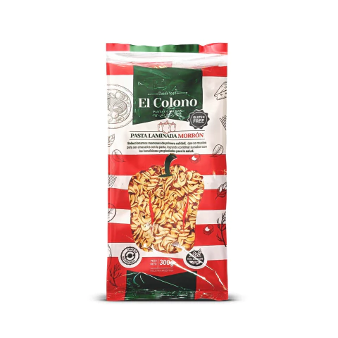 El colono - Pastas Tirabuzon de morrón (300gr) 
