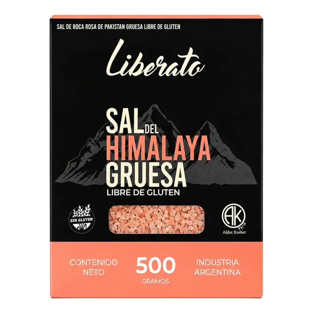 Liberato - Sal del Himalaya Gruesa (Caja de Cartón) 500 gr  