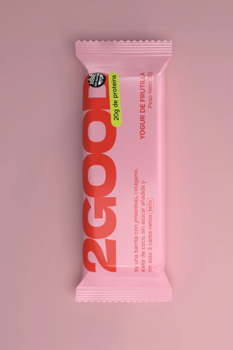 2Good - Barritas de Cereal Proteica yogur Frutilla (x10u - 50 gr c/u) 