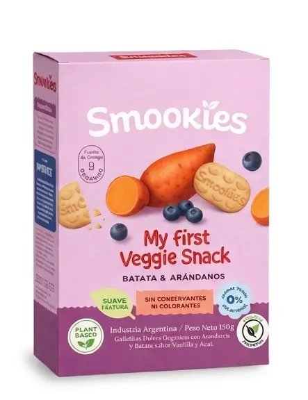 Smookies - Galletitas Smookies Baby Batata y Arándanos  (150 gr)