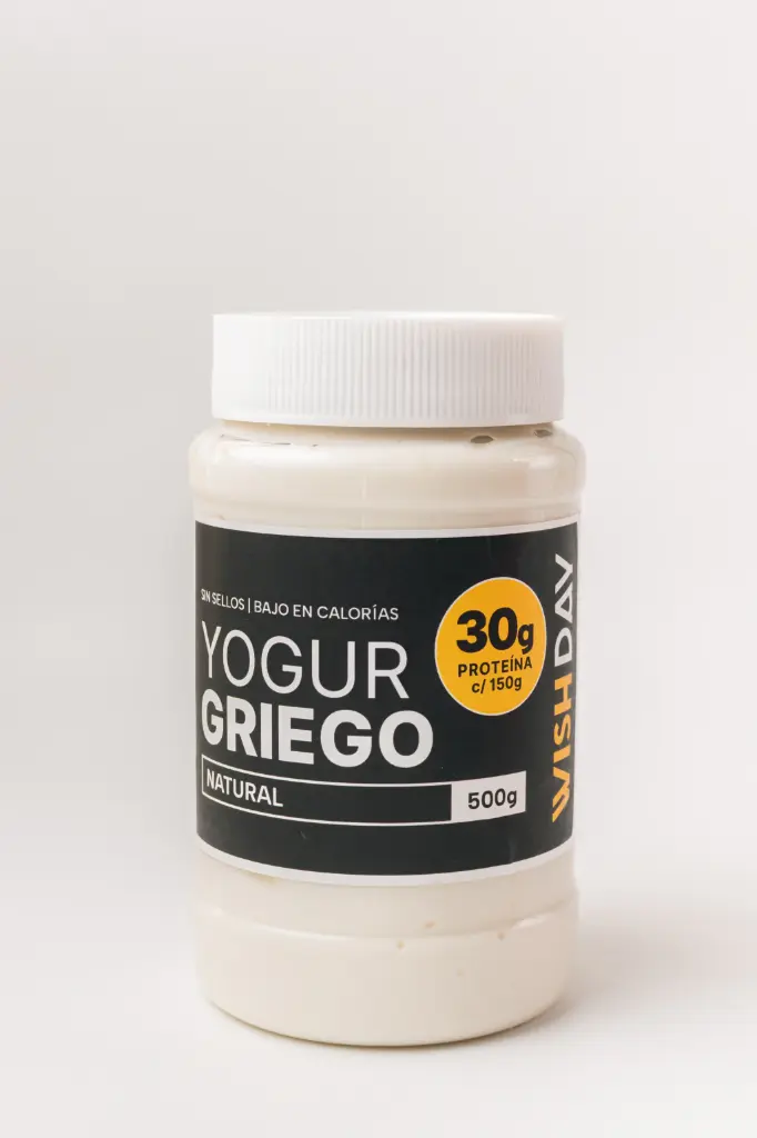 Wish Day - Yogurt Griego Natural sin azucar (pote 500gr)  