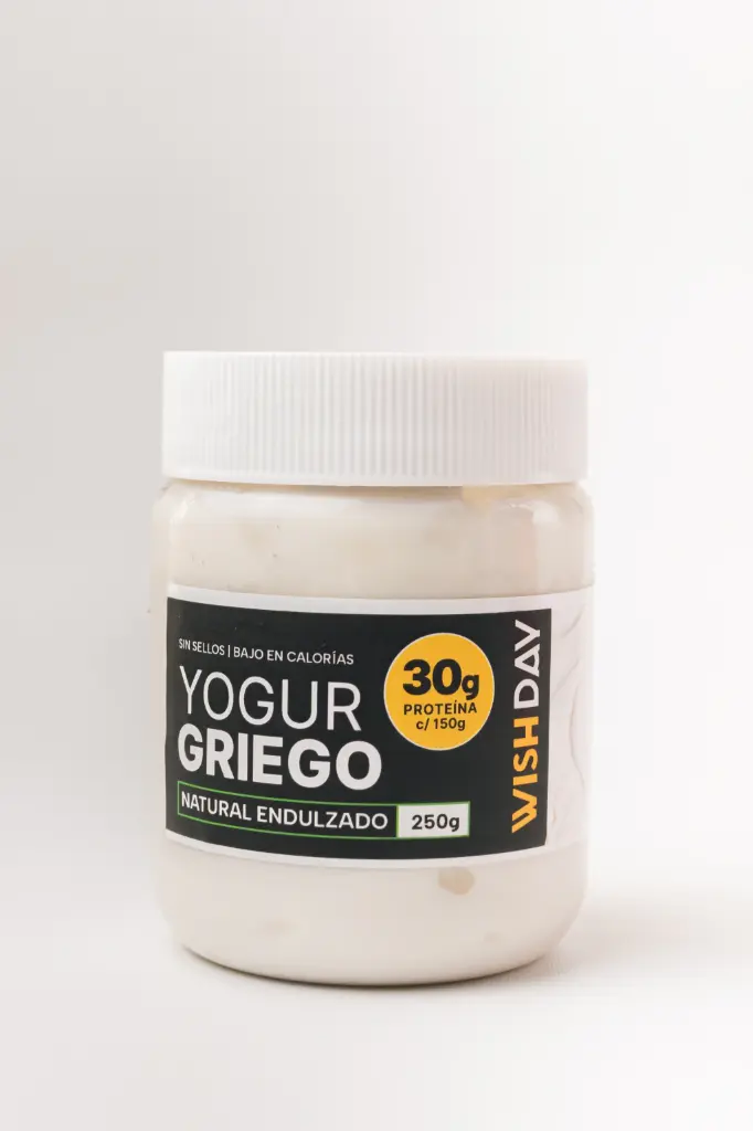 Wish Day - Yogurt Griego Natural endulzado Stevia (pote 250gr)   