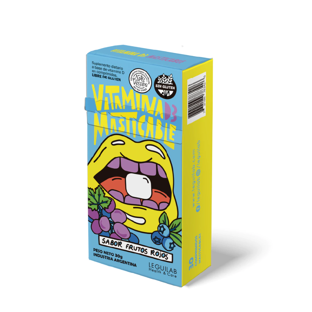 Leguilab -Vitamina D3 Vegan Masticable (30 comprimidos)