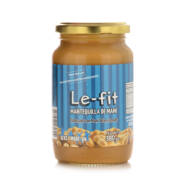 Lefit - Mantequilla de Maní con cacao y stevia (400gr)