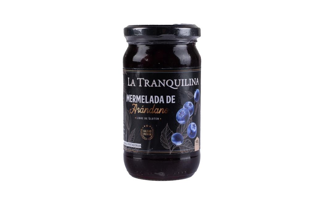 La Tranquilina - Mermelada con azúcar organico sabor arándanos (400gr)