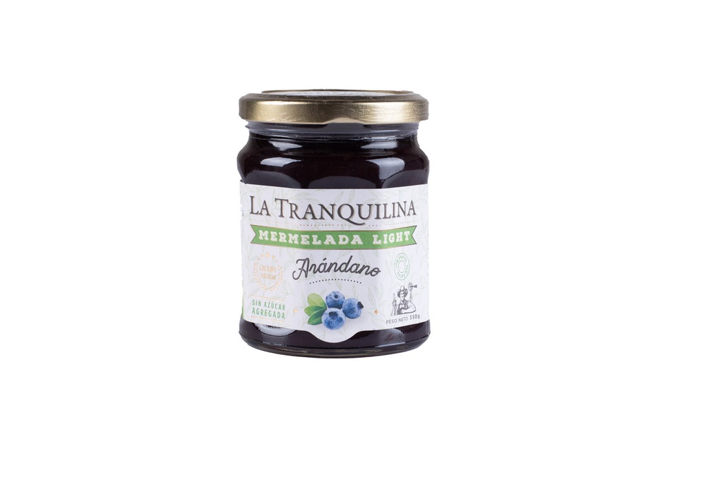 La Tranquilina - Mermelada con stevia sabor arándanos (330gr)