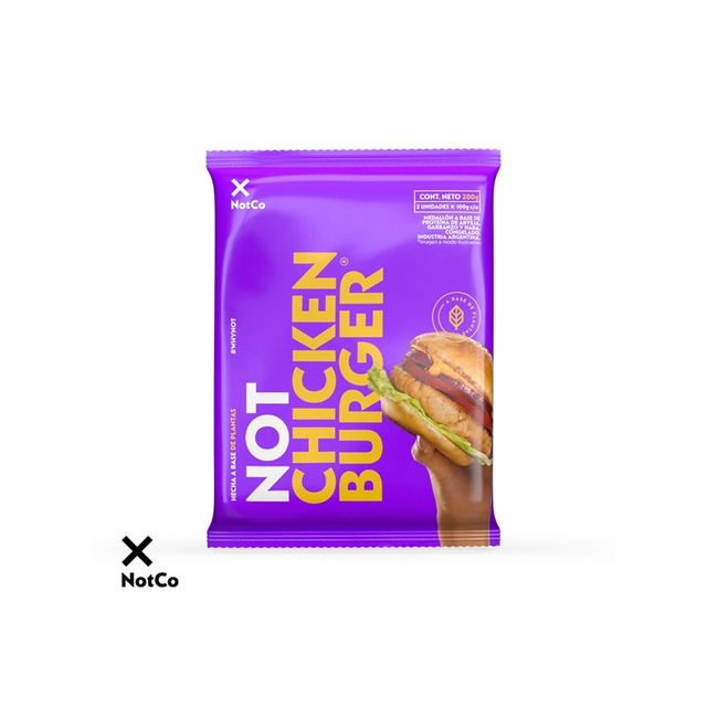 The Not Company - Not chiken burger flow (pack 2 Unidades - 160gr)