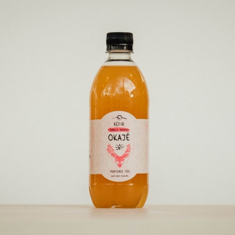 Okaje - Kefir sabor pomelo rosado (500ml)