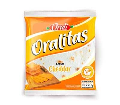 Orali - Tortilla de trigo cheddar ( 6 unidades)