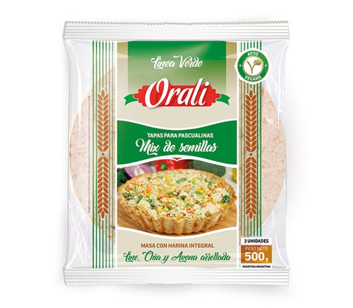 Orali - Tapas empanadas veganas mix de semillas (12 unidades)