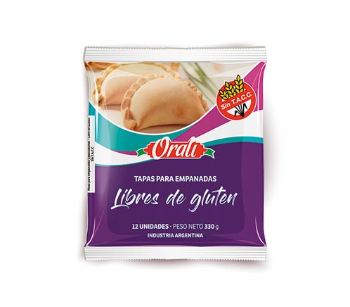 Orali - Tapas para empanadas sin tacc (12 unidades)