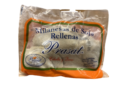 Prasat - Milanesas de soja rellenas con cebolla y queso( 4 unidades - 480gr)