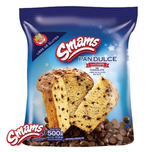 Smams - Pan dulce con chips de chocolate (500gr)