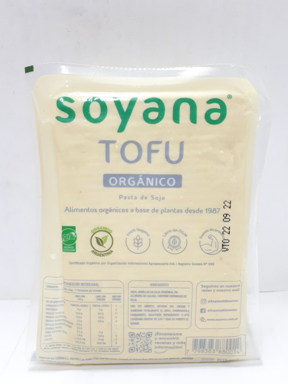 Soyana - Tofu clásico orgánico (350 gr)