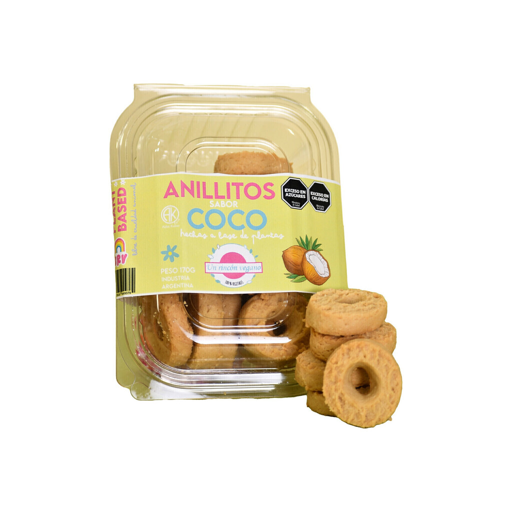 Un Rincón Vegano - Anillitos de coco (170gr)