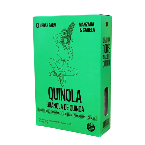 Urban Farm - Granola a base de quinoa manzana y canela (240gr)