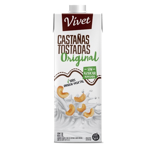 Vivet - Bebida de cajú original sin azúcar tetrapack (1 lt)