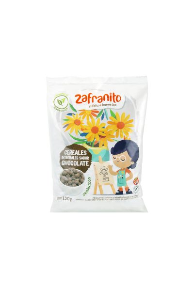 Zafranito - Cereales integrales orgánicos de chocolate (130gr)