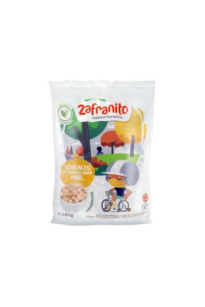 Zafranito - Cereales integrales orgánicos de miel (130gr)