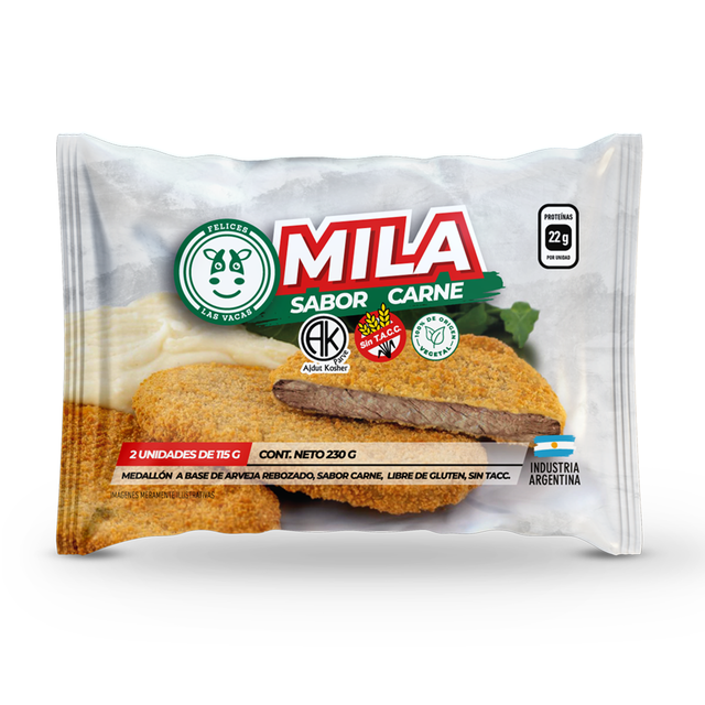 Felices Las Vacas - Milanesa sabor carne (2 unidades 230gr)