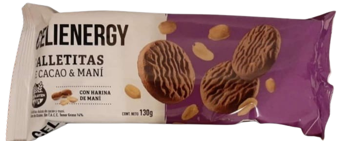 Celienergy - Galletitas de cacao y maní (130gr)