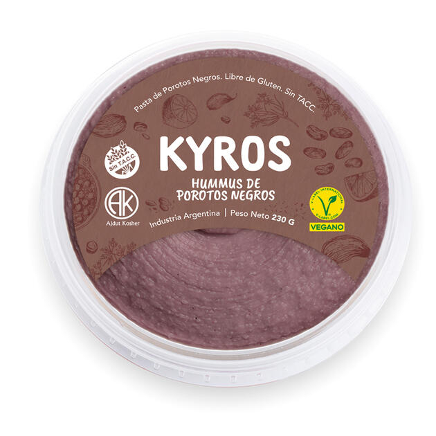 Kyros - Kyros hummus de poroto negro (230gr)