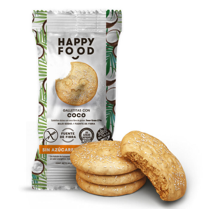 Happy Food - Galletitas con coco (44gr)