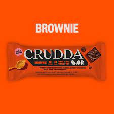 Crudda - Barritas sabor brownie (display por 10 unidades - 40gr c/u)