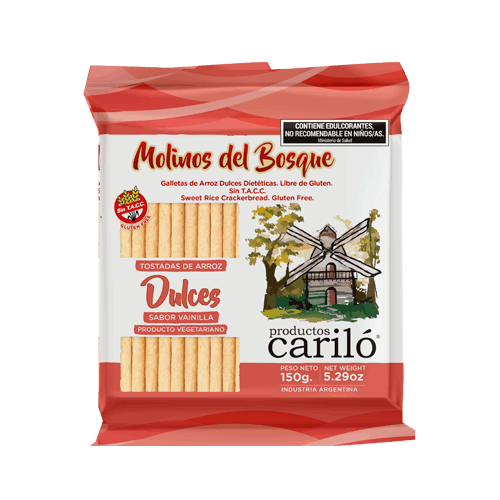 Carilo - Galletas de arroz dulces (150gr)