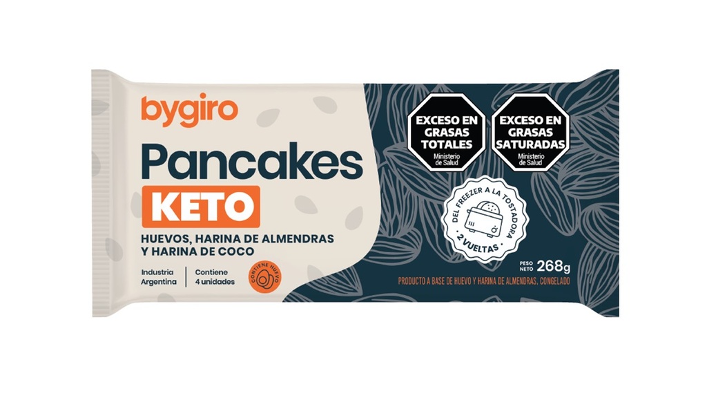 Bygiro Pancakes - Pancakes keto (4 unidades - 480gr)