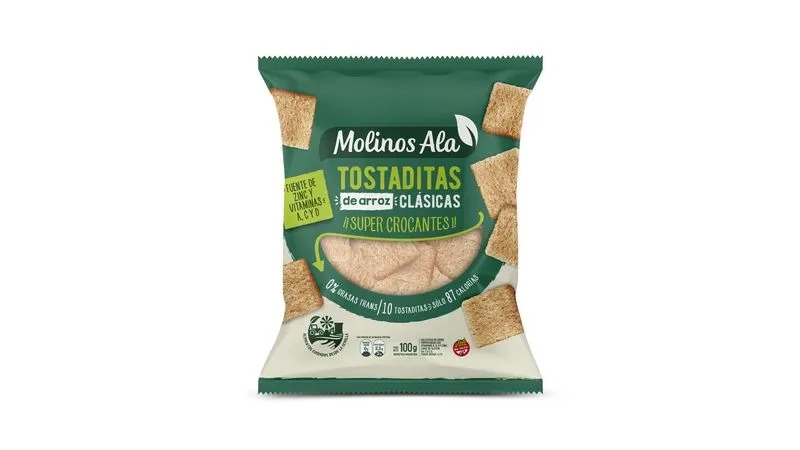 Molinos Ala - Tostaditas de arroz clasicas (100gr)