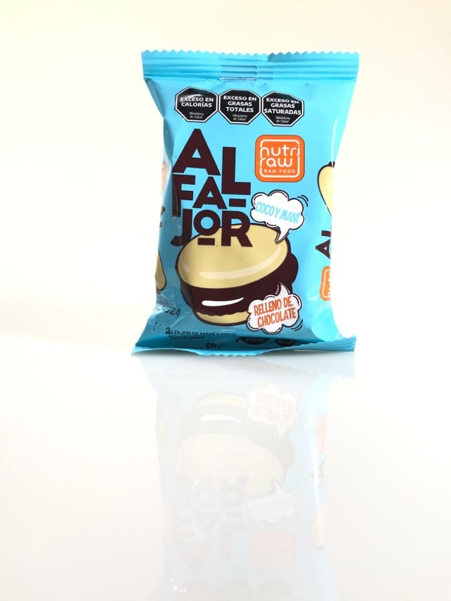 Nutri Raw - Alfajor relleno coco y maní (50gr)