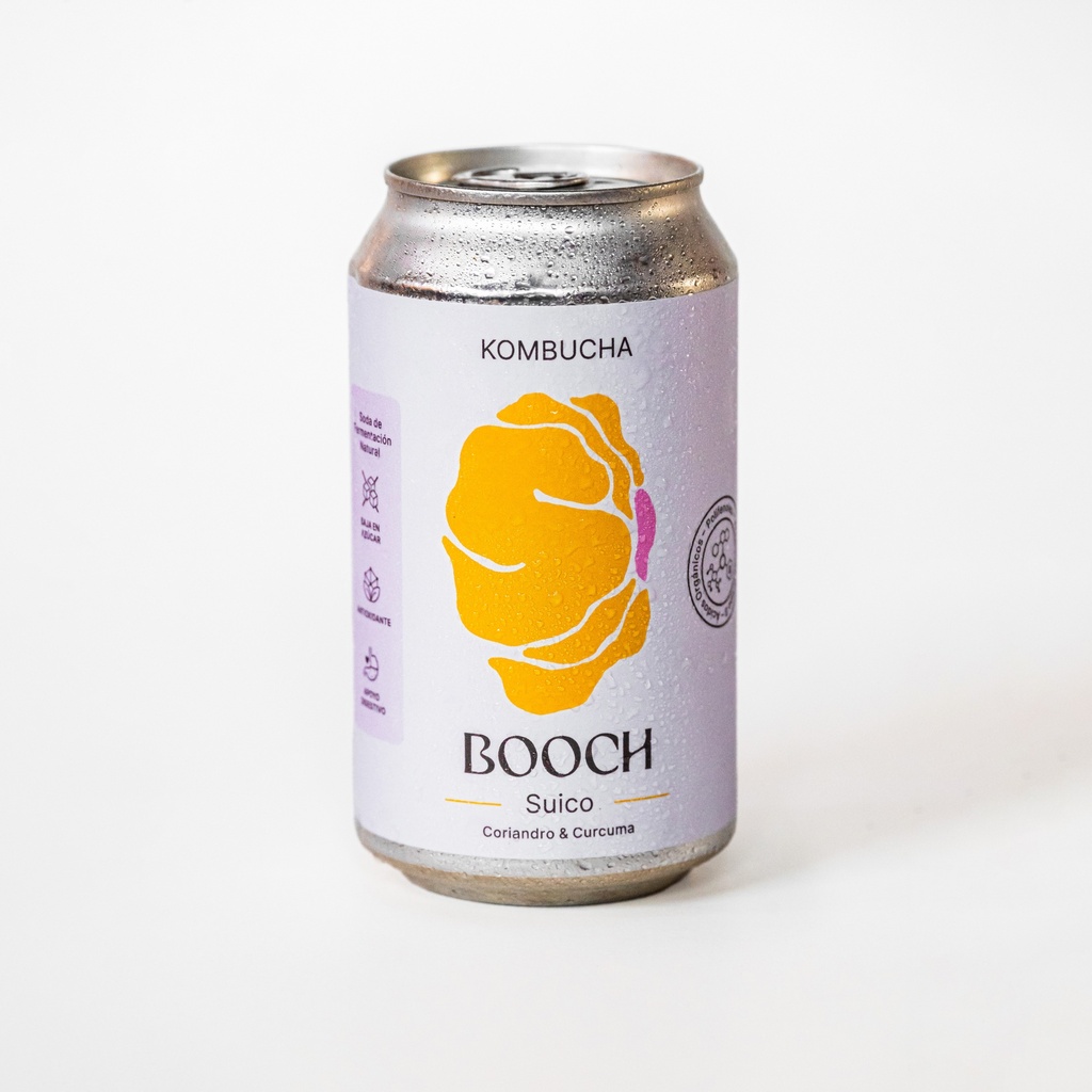 Booch - Kombucha suico con coriandro y cúrcuma (354cc)