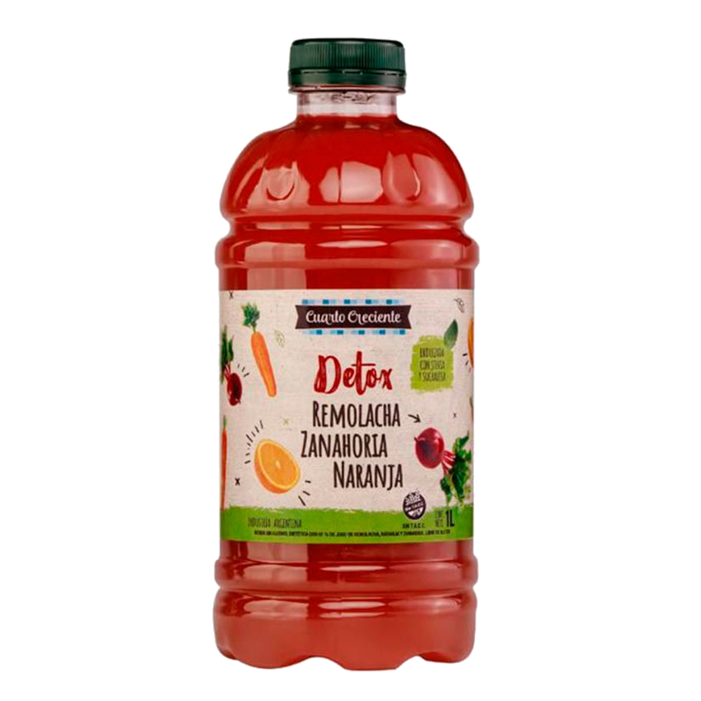 Cuarto creciente - Jugo detox sabor remolacha, zanahoria y naranja (1lt)