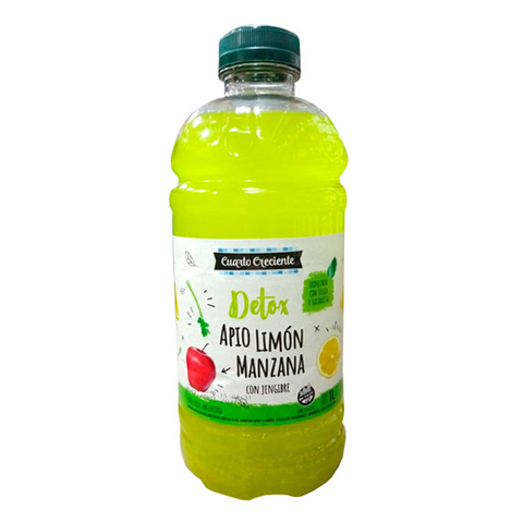 Cuarto creciente - Jugo detox sabor apio, limón y manzana con jengibre (1lt)