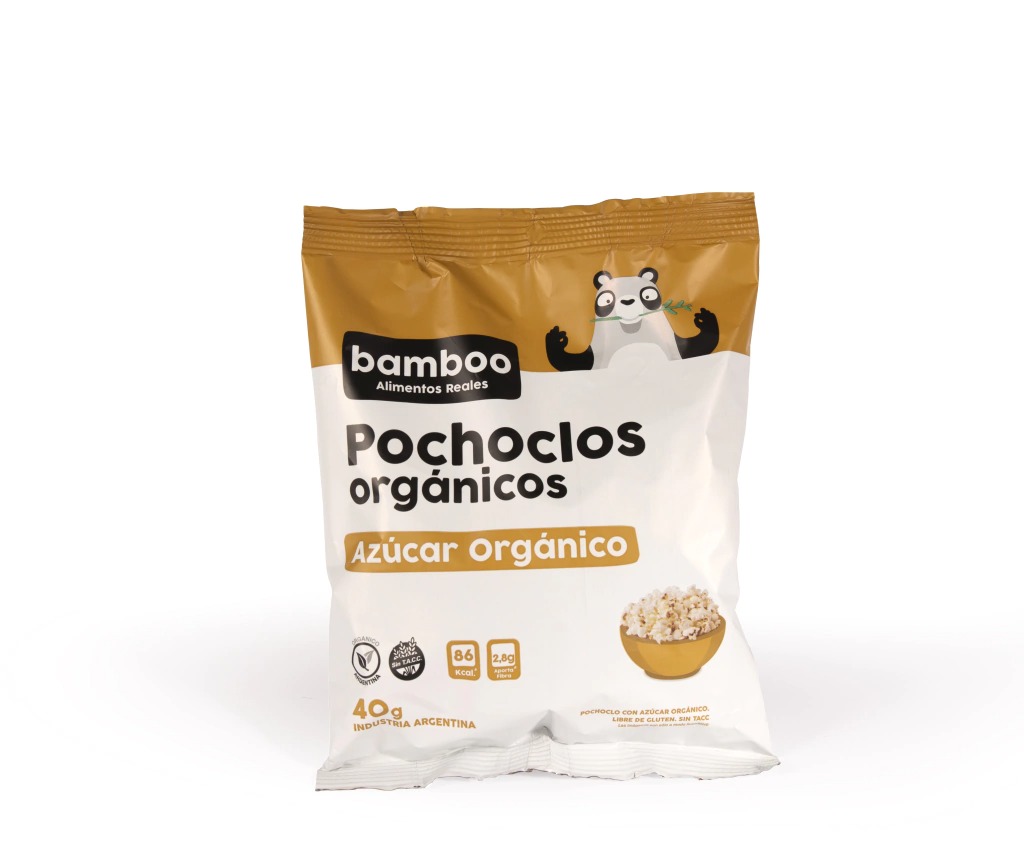 Bamboo - Pochoclos con azúcar orgánico mini (pack 40gr)