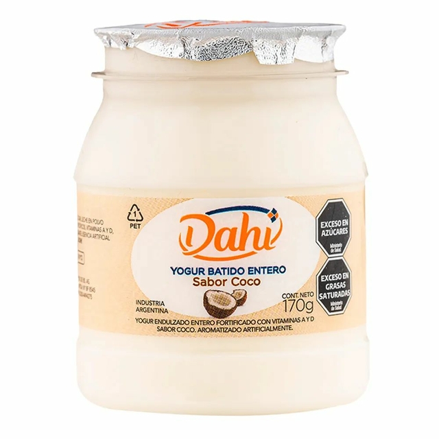 Dahi - Yogur batido entero sabor coco (170gr)