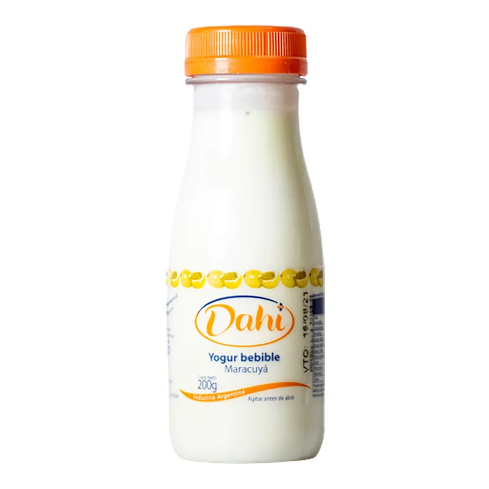 Dahi - Yogur bebible entero sabor maracuya (200gr)