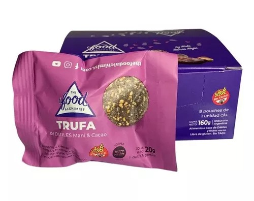 The food alchimist - Trufas de dátiles y maní (display de 8 unidades x 20gr)