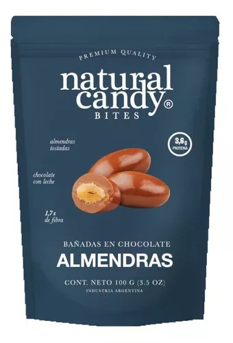 Natural Candy - Almendras con chocolate con leche (100gr)