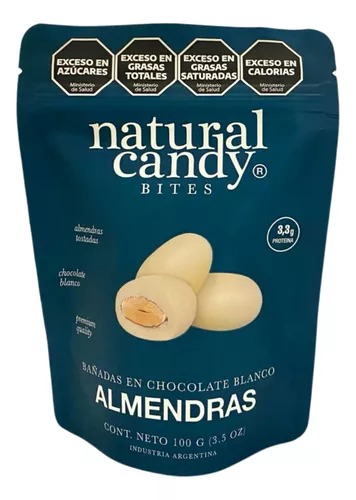 Natural Candy - Almendras con chocolate blanco (100gr)