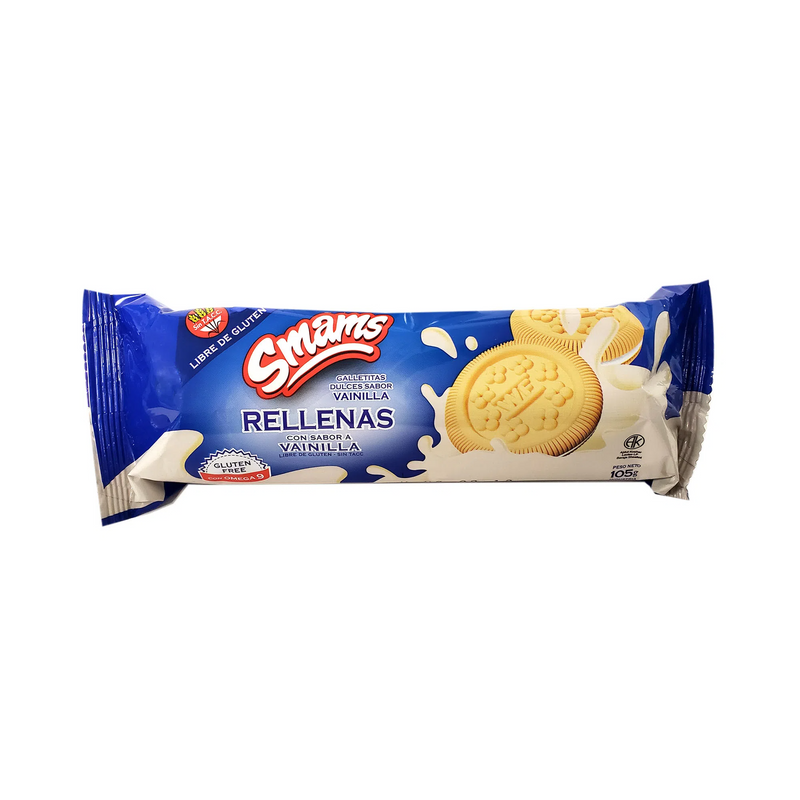 Smams - Galletitas rellenas vainilla (105gr)