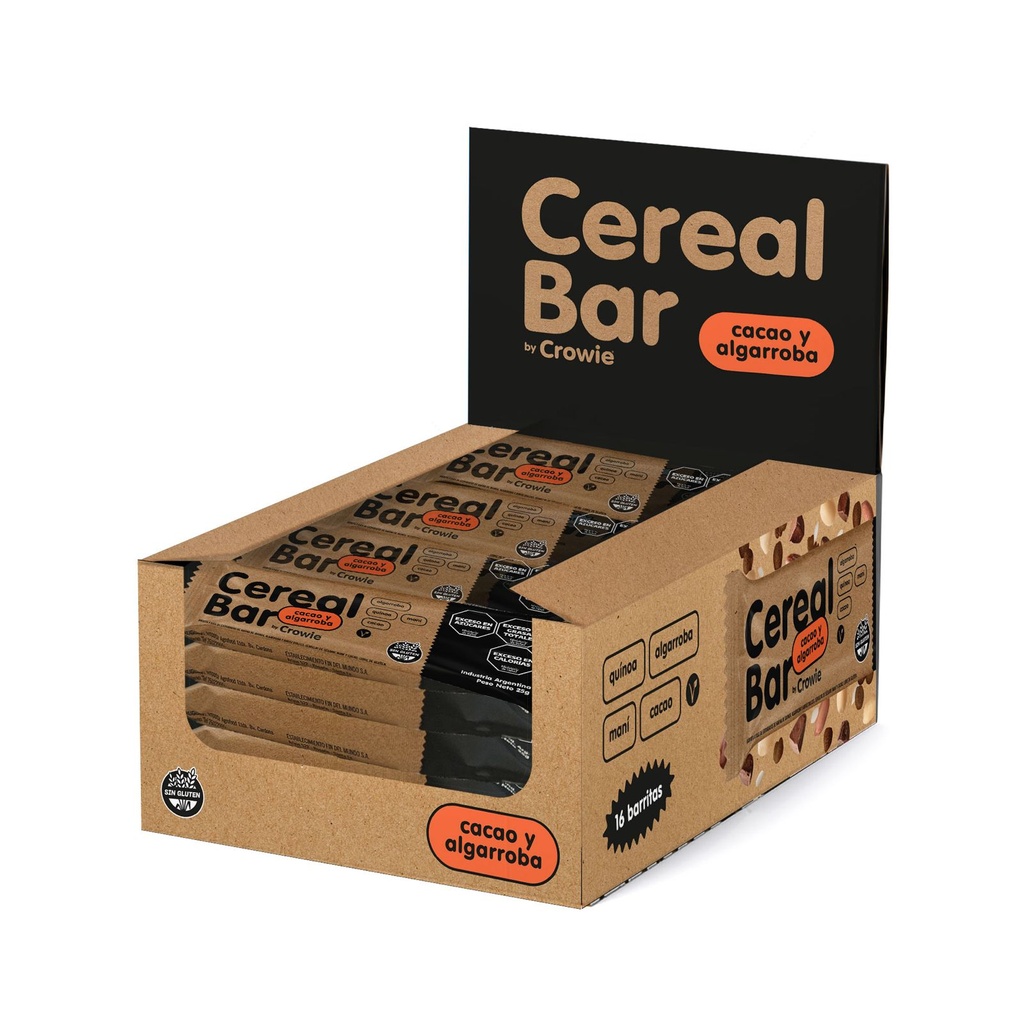 Crowie - Cereal Bar Cacao ( Caja x 16 unidades)